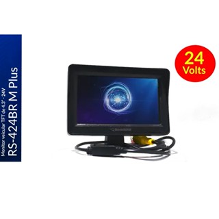 Monitor Tela 4 Polegadas 2 Entradas Vídeo 12v 24v Caminhão Ônibus Van Carro Roadstar RS-424BR PLUS em Oferta na Shopee
