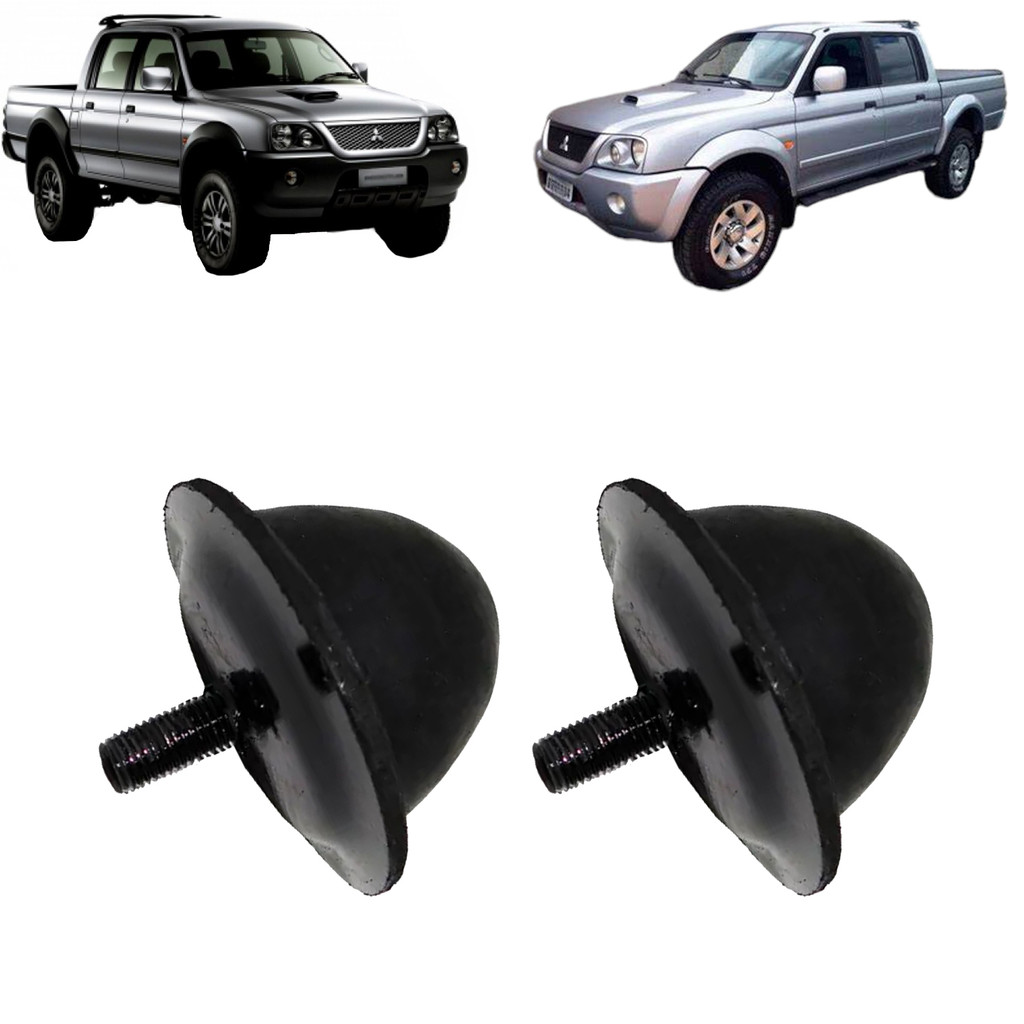 Batente bandeja inferior l200 2.5 4x4 Sport -Outdoor 2005 até 2012 - Kit com 2 Peças!
