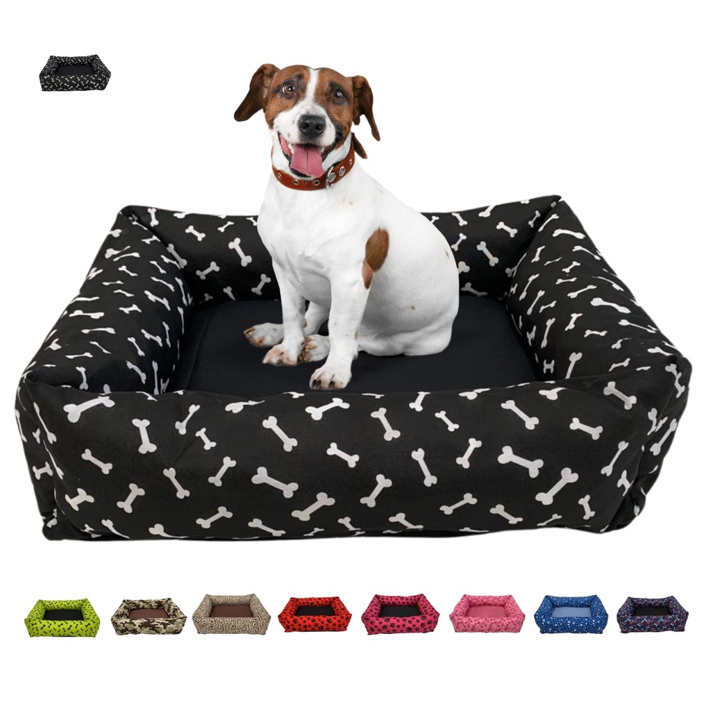 Cama Paris 58 x 48Cm  Estampada Quadrada Para Cachorro e Gato Cama Pet Luxo Caminha Para Gatos