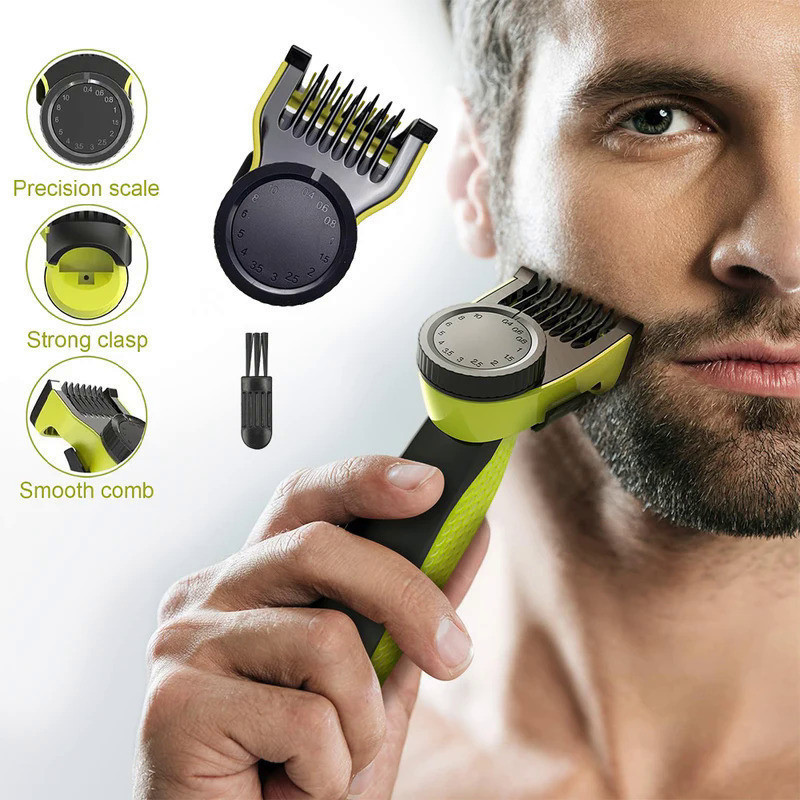 Cabeças De Lâmina De Substituição OneBlade Barbeador Guia Pente Guardas Conjunto Nariz Aparador Cabelo QP6531 6530 QP2834 2510 2515 2630 — imagem 2 de 2