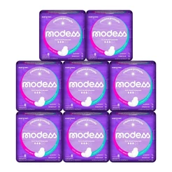 Kit 8 und Absorvente Modess Suave Com Abas c/ 8 un