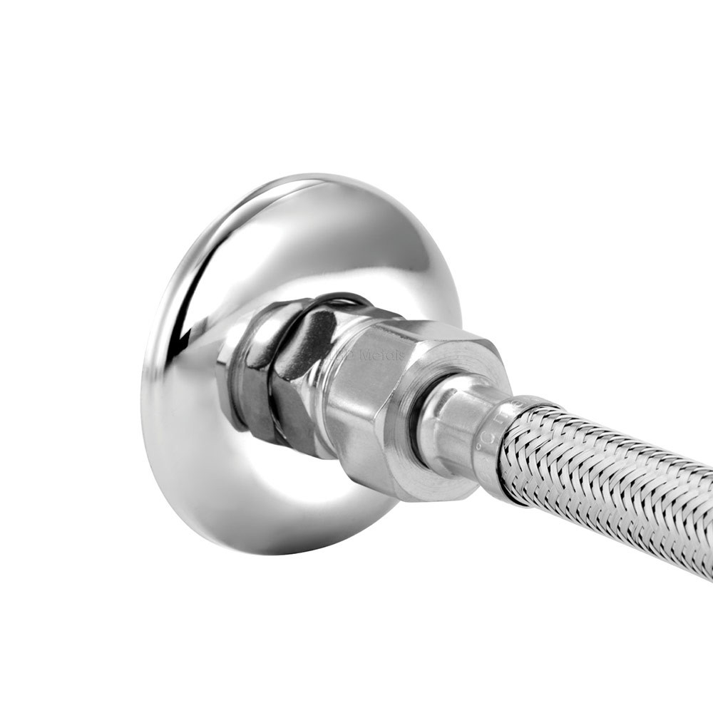 Kit 2 Engate Mangueira Flexível Trançado Aço Inox 30 Cm Par — imagem 2 de 2