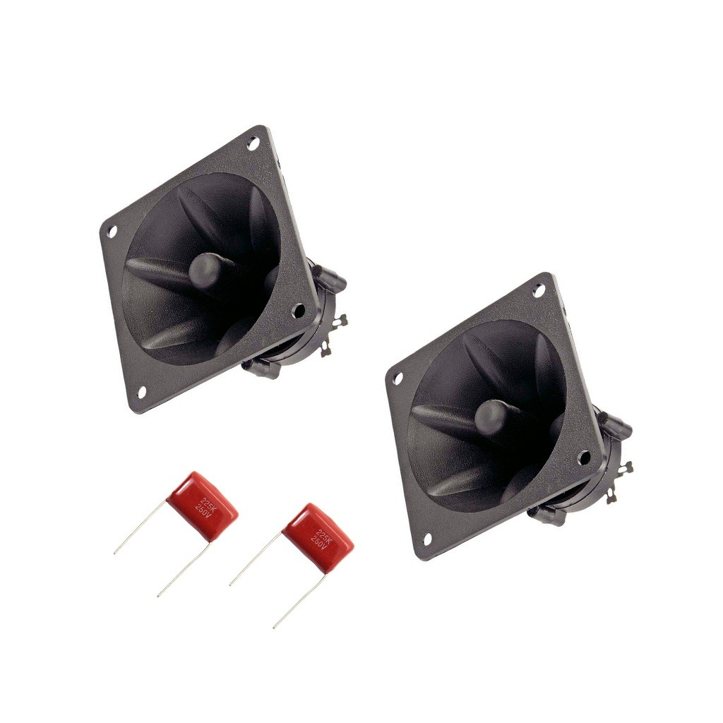PAR DE TWEETER PIEZO 150W 3 1/4" COM CAPACITOR em Oferta na Shopee