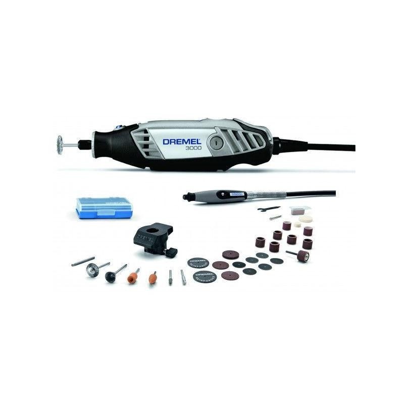 Micro Retífica 3000 Kit com 30 Acessórios 2 Acoplamentos DREMEL