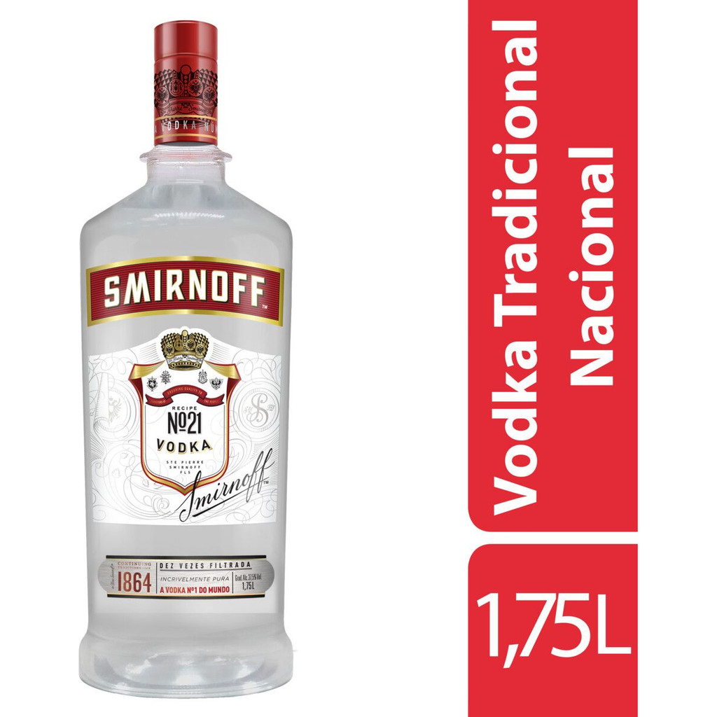 Vodka destilada Smirnoff 1.75l