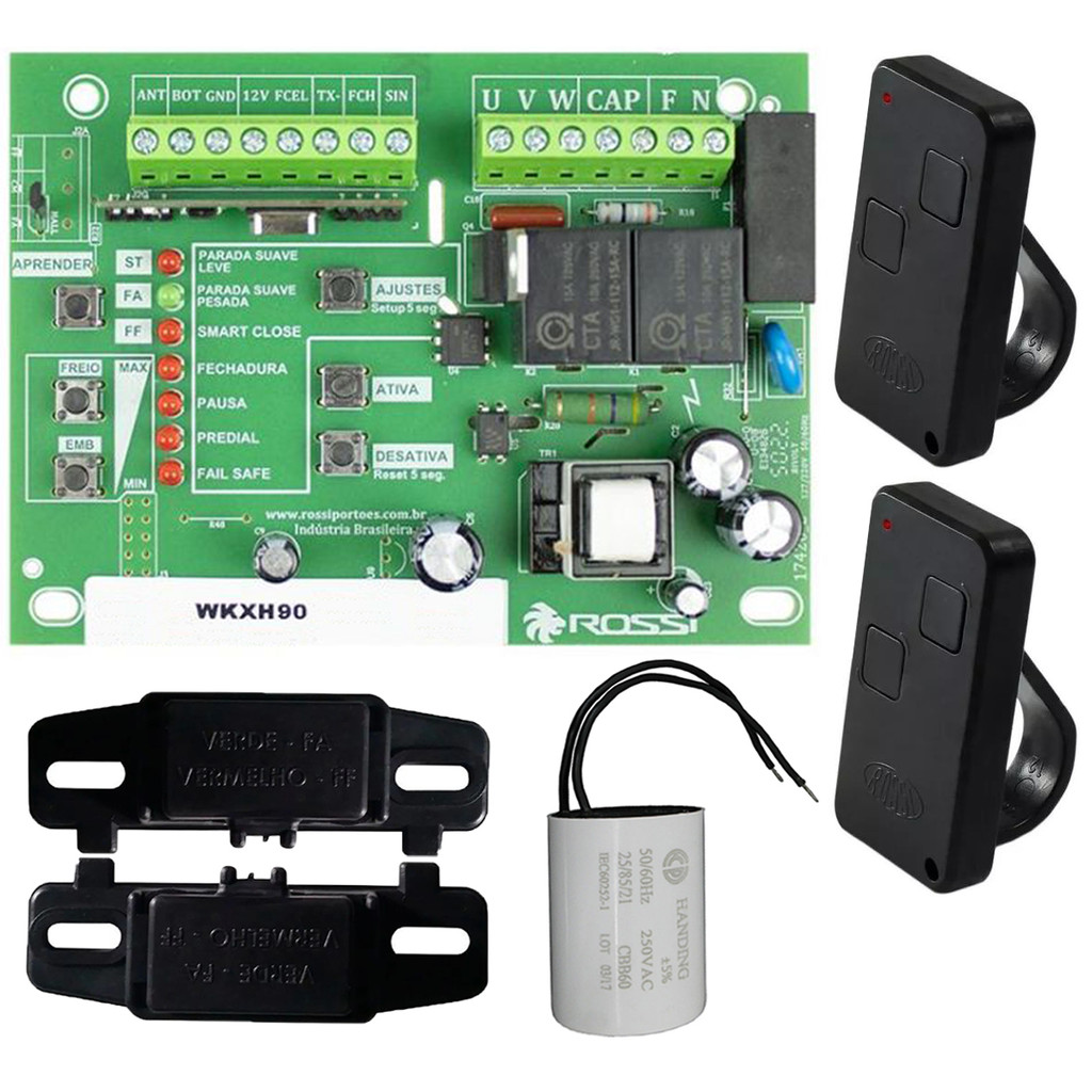 Central Placa Wkxh90 Hall Fim Curso Imãs Capacitor Controles Rossi