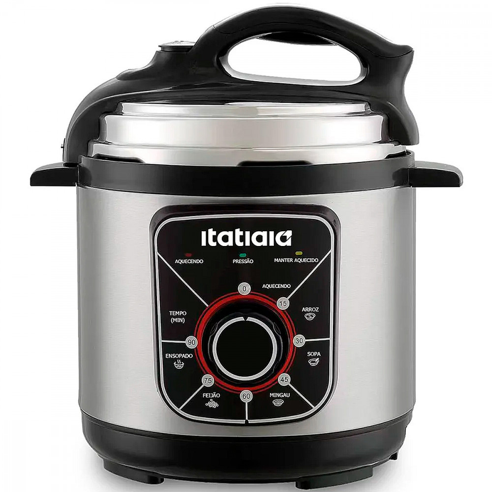 Panela de Pressão Elétrica Itatiaia Essencial 3L 700W 220V Inox - PPESS2001 - Home Appliances