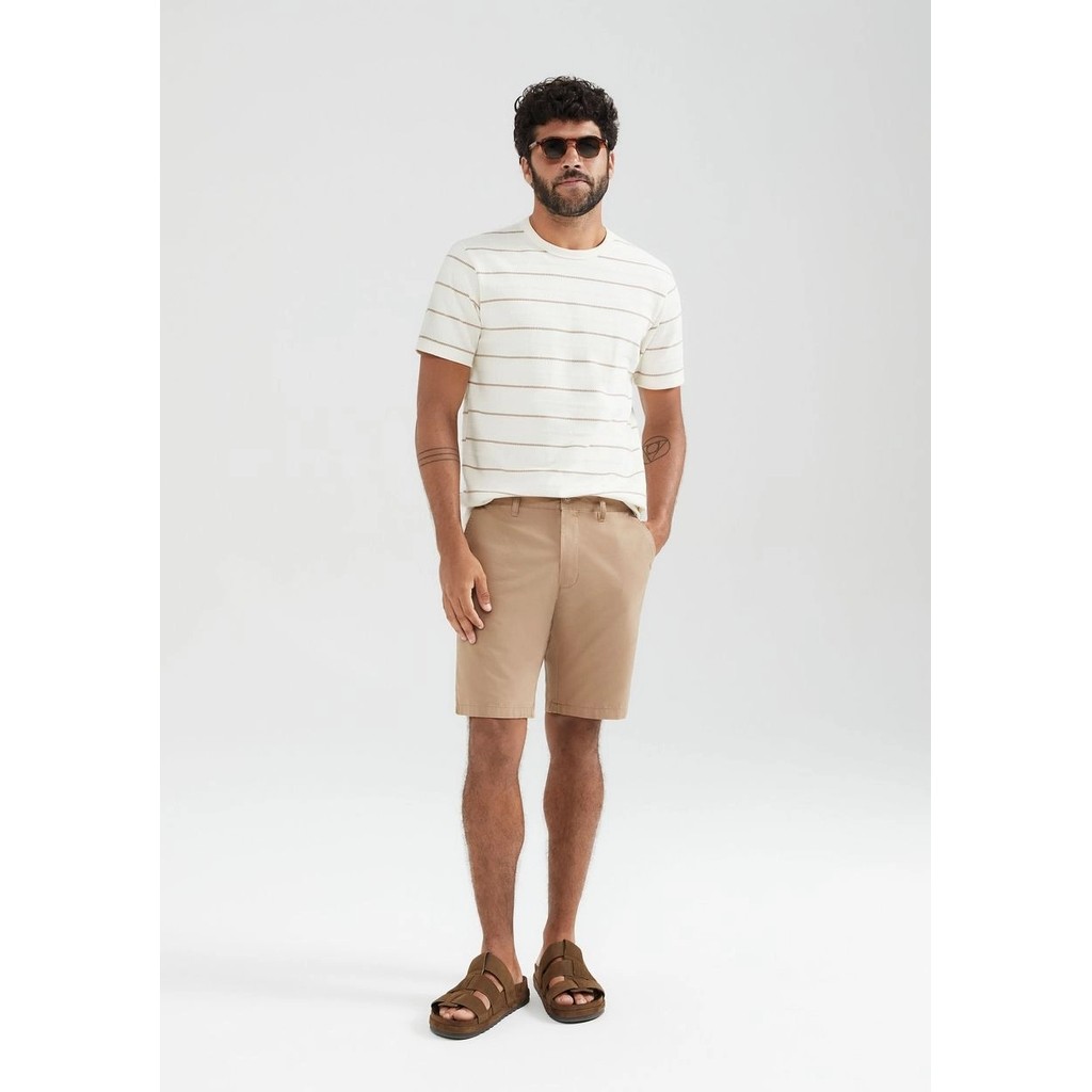 Bermuda Básica Hering Masculina Chino Marrom