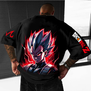 Camisa camiseta basica e oversized  vegeta dragon ball dbz anime japones em algodao unissex em Oferta na Shopee