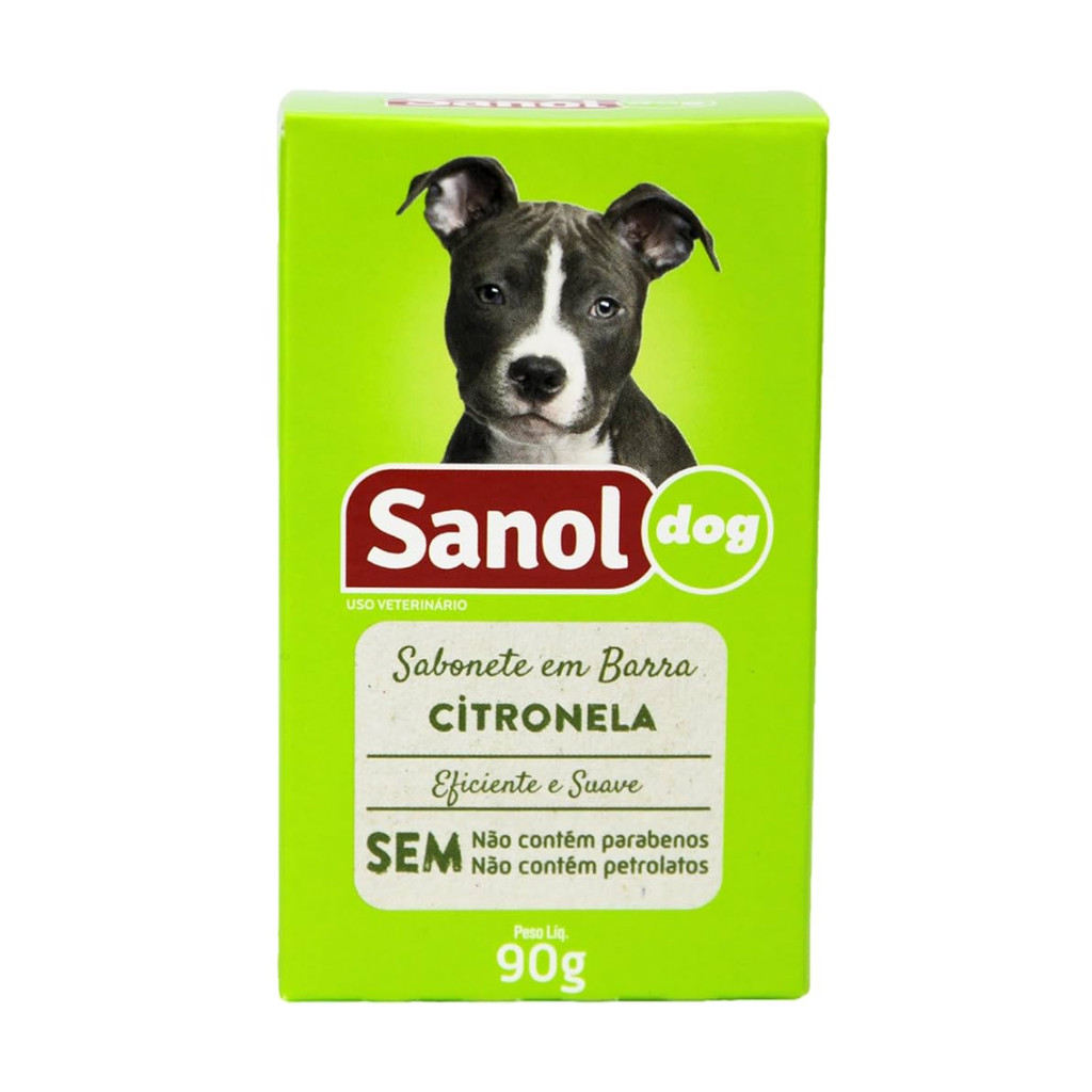 SABONETE EM BARRA CITRONELA 90G SANOL DOG em Oferta na Shopee
