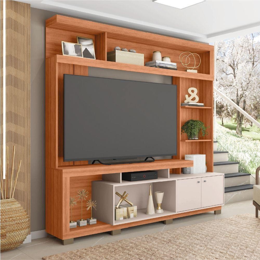 Estante Home Theater Para TV Até 70"  Atlanta Madeirado