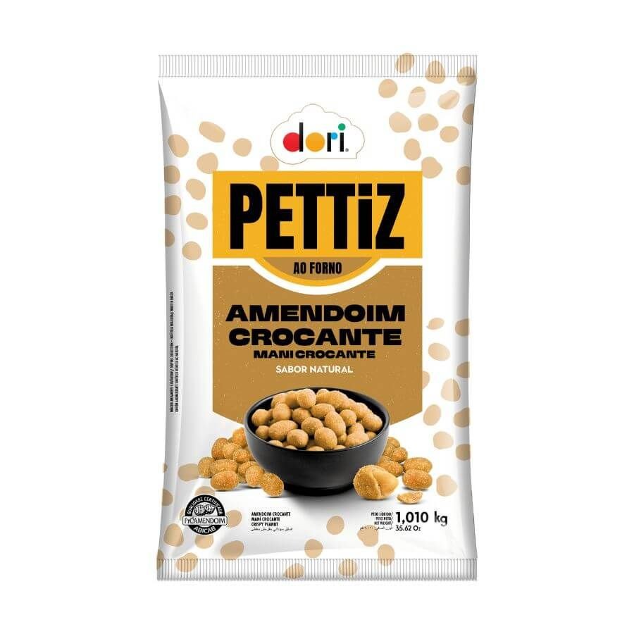 Amendoim Pettiz Croc. Natural 1 kg Dori