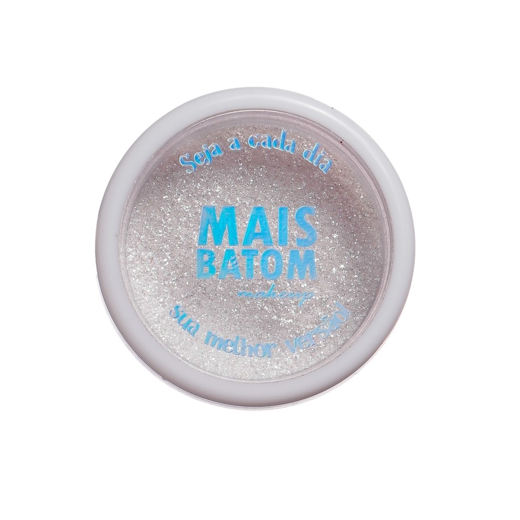 Pigmento Profissional de Maquiagem Cor Uma diva Pigmento Branco com Reflexo prata claro | Mais Batom Envio Imediato