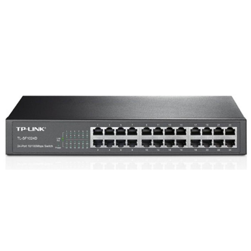 Switch 24 portas TP-Link TL-SF1024D - 100Mbps - Reg. Anatel: 04259-14-03177