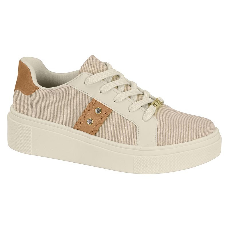 Tenis Feminino Casual Plataforma Brilho Vizzano Original