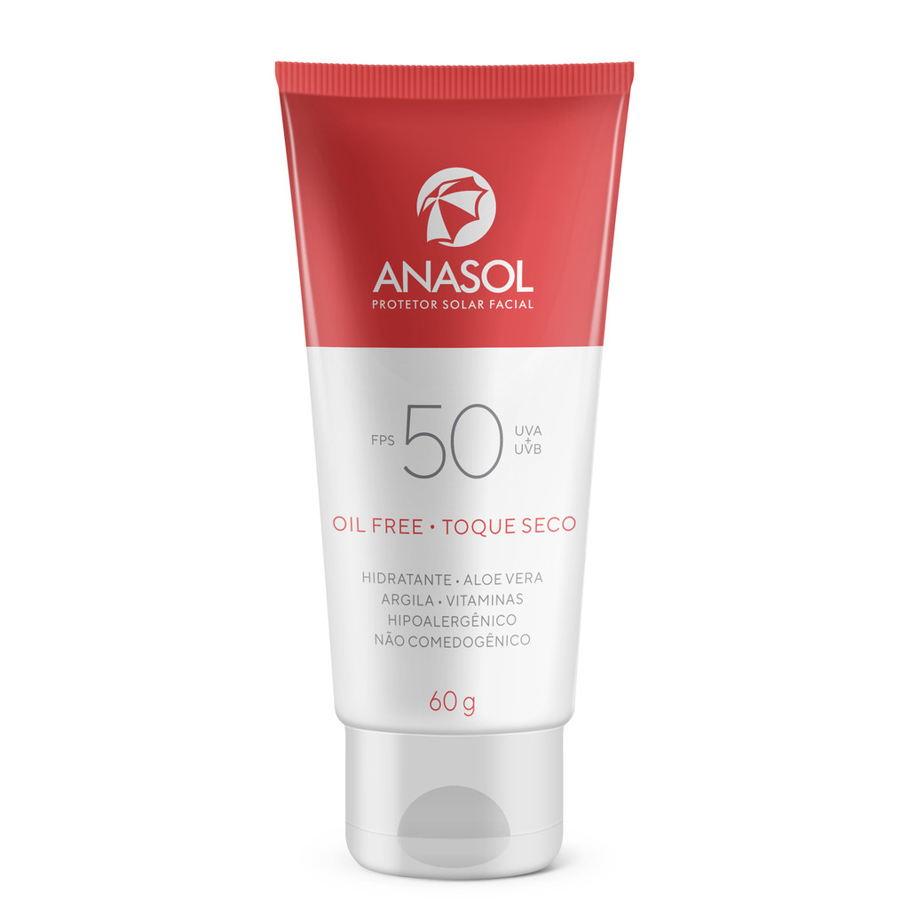 Anasol Protetor Solar Facial FPS50 - 60g em Oferta na Shopee