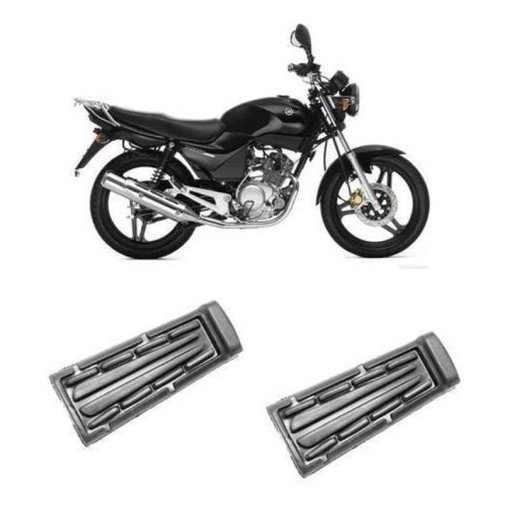 Borracha Pedaleira Estribo Ybr 125/ Ybr Factor 125 2000 Ate 2019