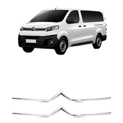 Friso Grade Radiador Jumpy 2018 A 2024 Cromado Duas Peças