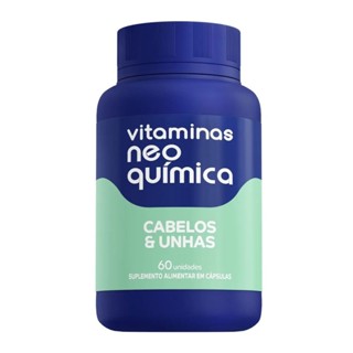 Vitamina Neo Química Cabelo e Unha 60 Comprimidos Biotina Zinco Vitamina A C D B – Suplemento Diário em Oferta na Shopee