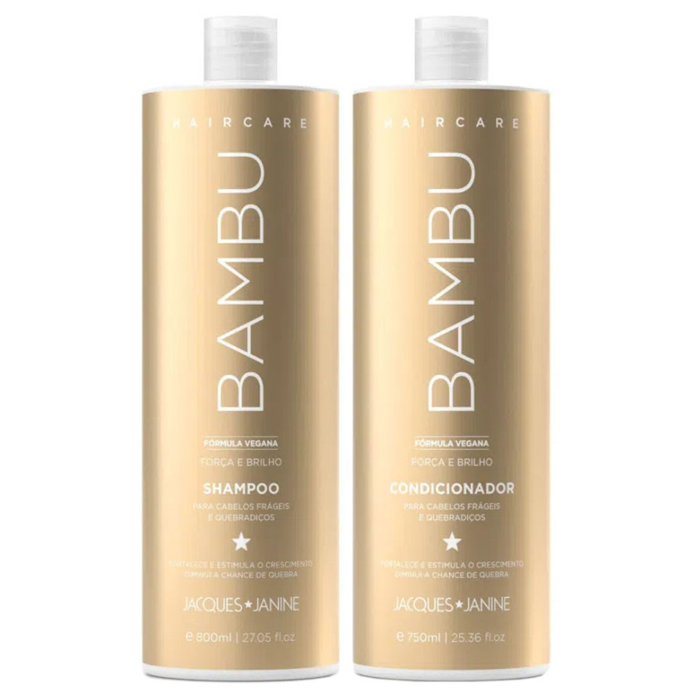 Jacques Janine Hair Care Kit Shampoo 800ml + Condicionador 750ml Bambu