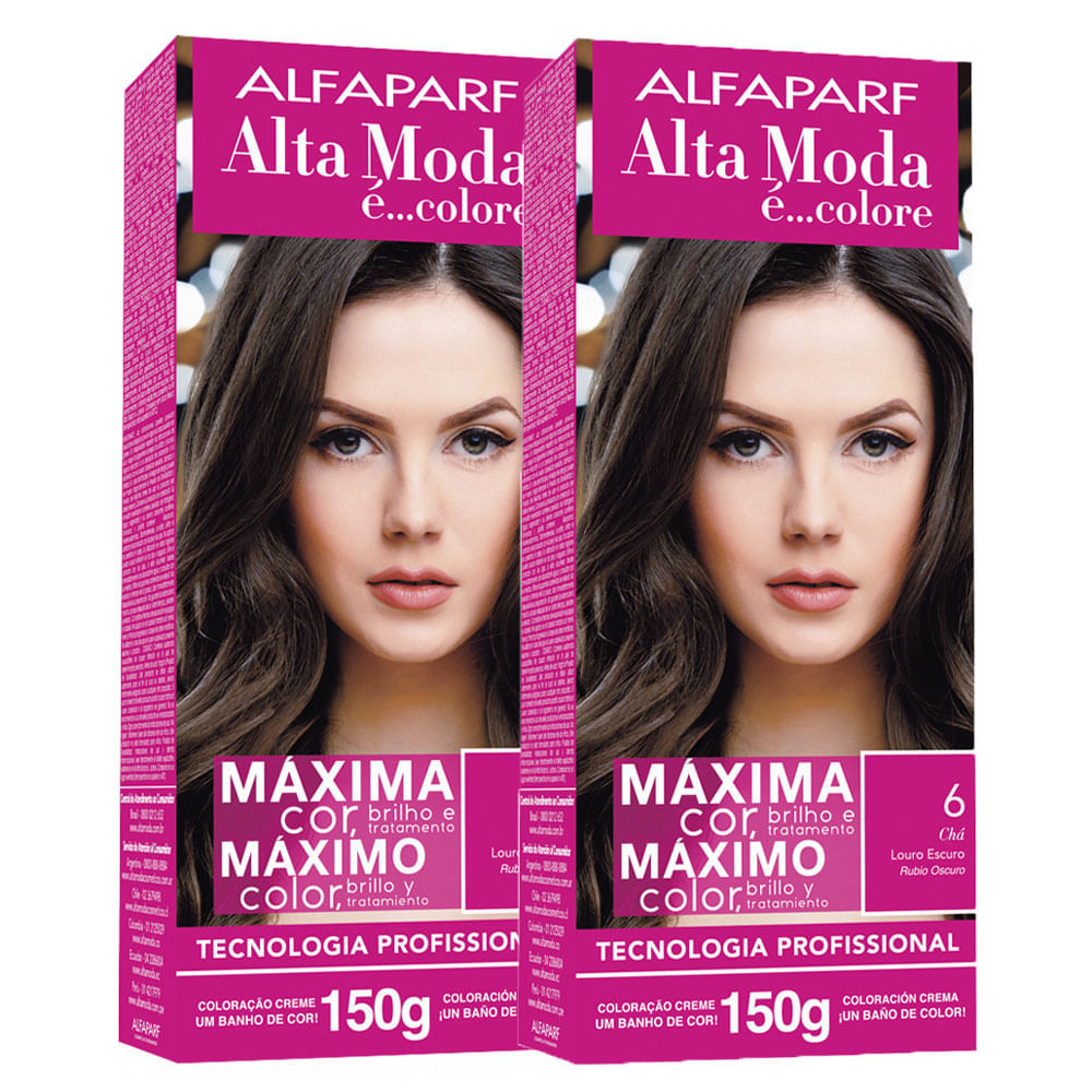 Kit 2X Tintura Creme Altamoda Alfaparf Chá 6 - Beauty