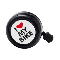 Campainha Buzina De Bicicleta Trim Trim I Love My Bike Preta