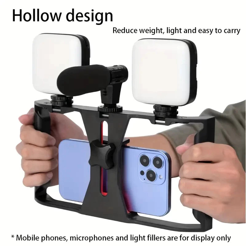 Estabilizador Kit Video  TOMATE mtg-3333 Making Suporte De Gaiola De Coelho Com Tripés Móvel Para Celular E Câmera