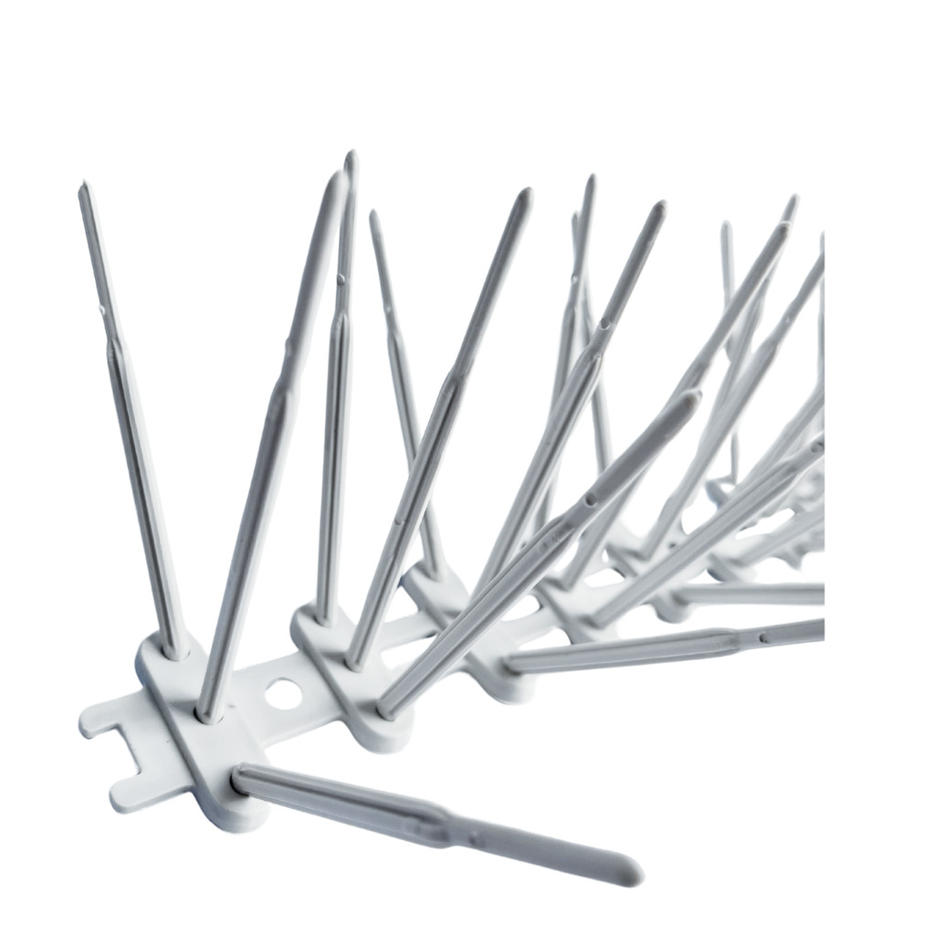 Espicula Espanta Anti Pombos Inibe Aves Passsaros 3PÇ Branco