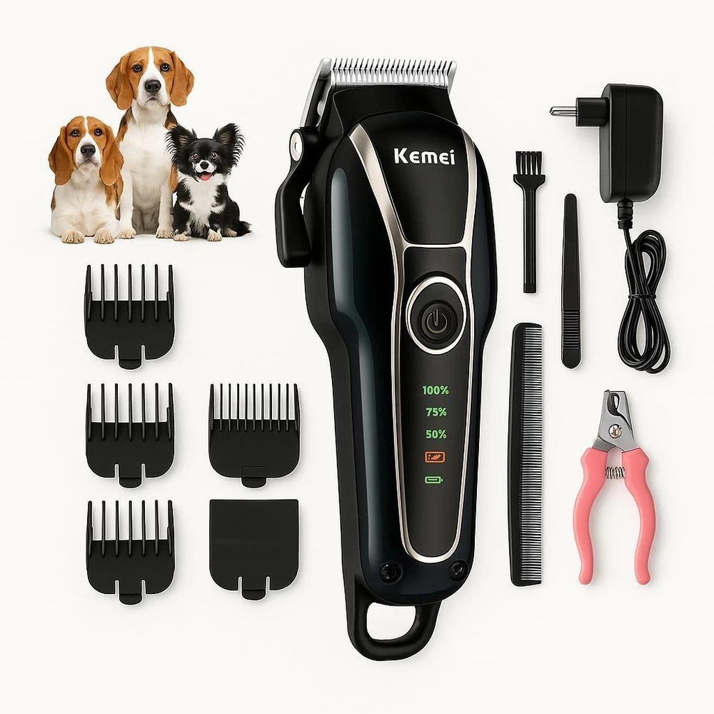 Máquina Para Tosar Cachorro Profissional Pet De Corte Cabelo kemei km 1991 Aparador de pelos