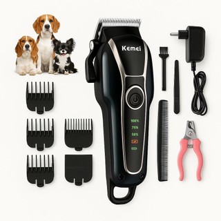 Máquina Para Tosar Cachorro Profissional Pet De Corte Cabelo kemei km 1991 Aparador de pelos