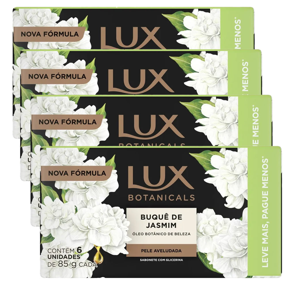 Kit Sabonete Em Barra Lux Botanicals Buquê Jasmim - 24 Unidades 85g - Beauty