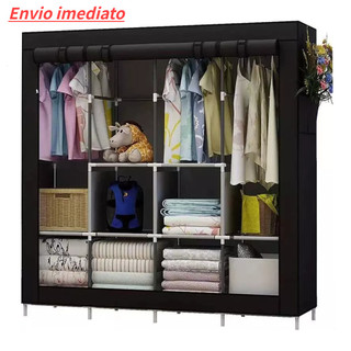 Guarda Roupa Dobrável Grande Armário Arara Organizador Multiuso Roupeiro Cabideiro Sapate…