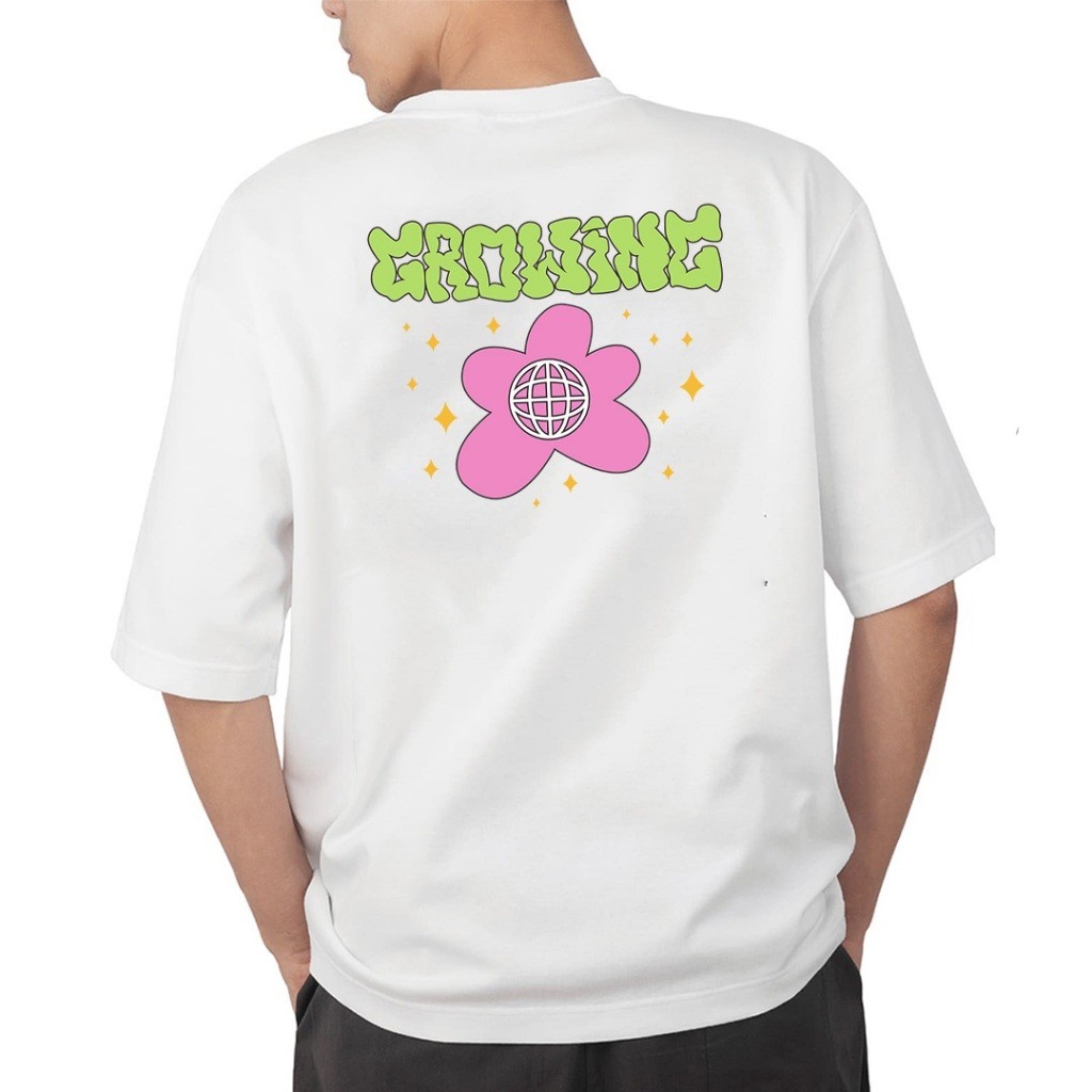 Camiseta Premium em Algodão Puro Camiseta OVERSIZED estampada branca blusa camisa Streetwear em algodão 30.1 modelo