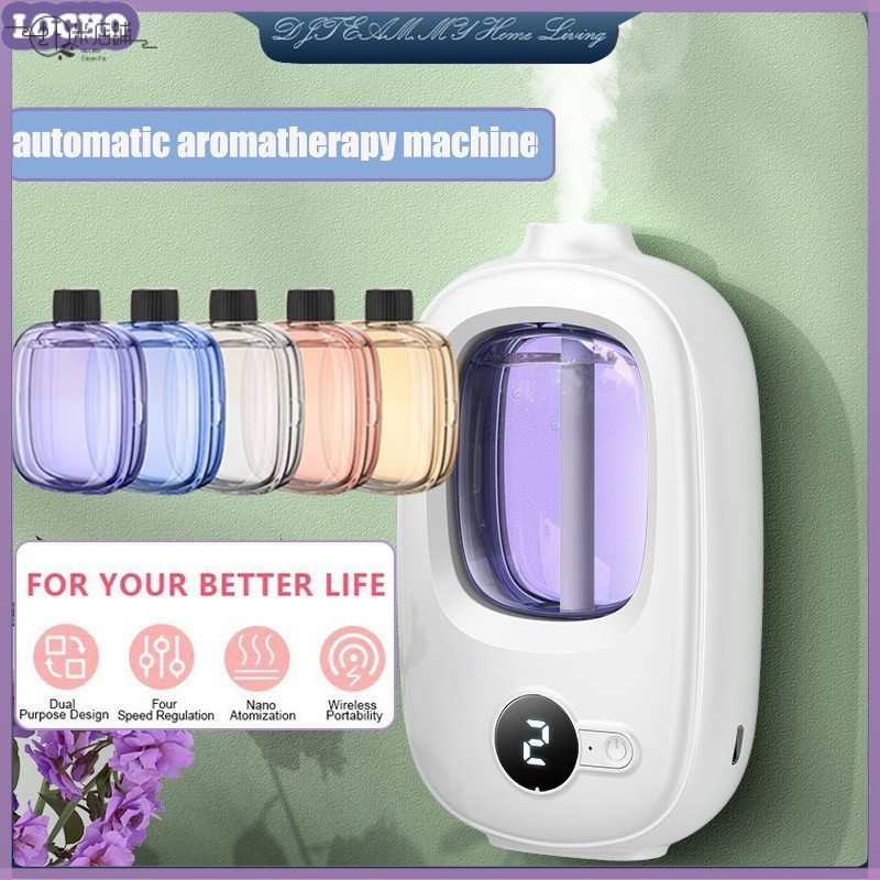 Máquina de Aromaterapia Sem Fio, Temporizada, Automática, Desumidificador de Ar Fresco, Umidificador de Óleo Essencial C