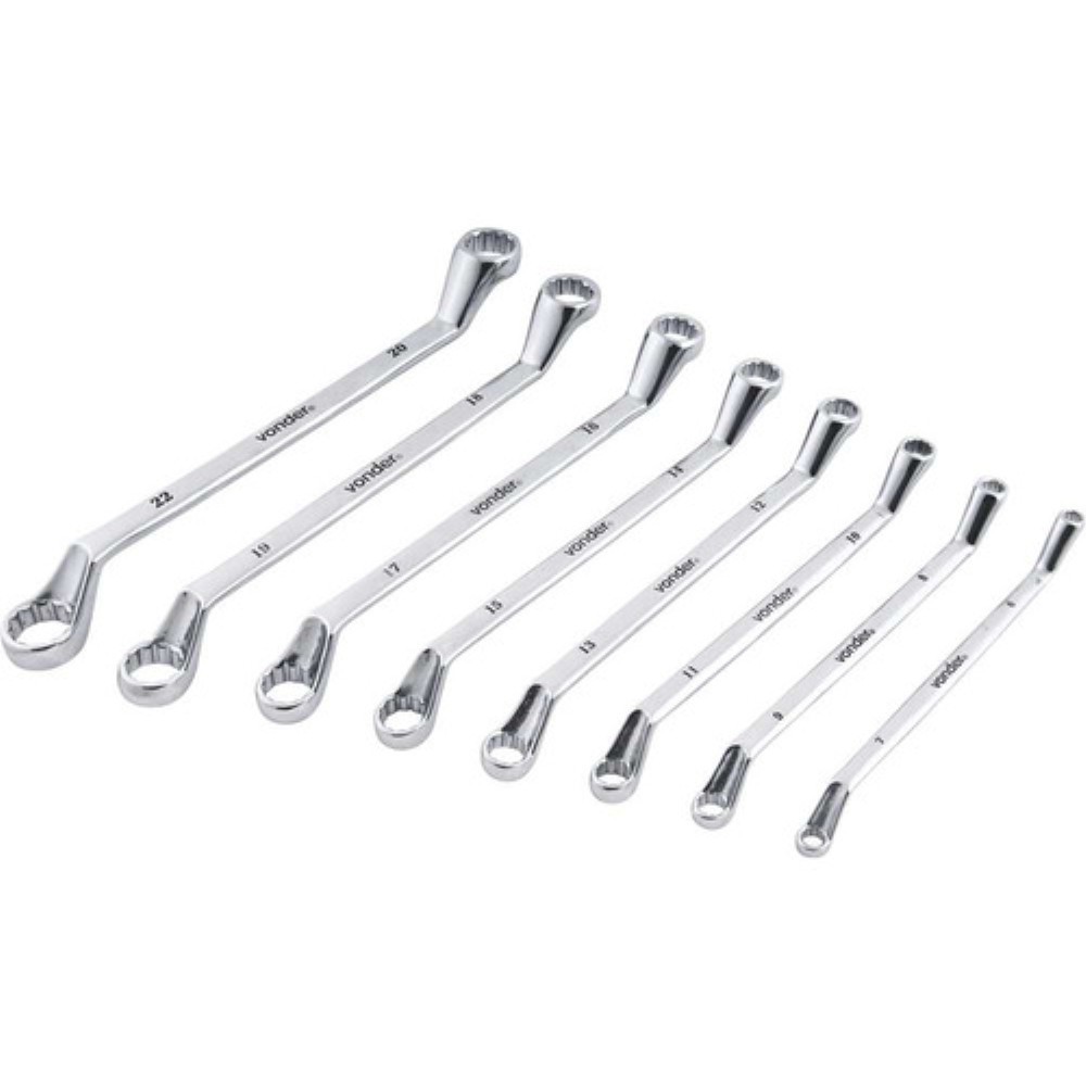 Jogo Chaves Estrela 6 A 22mm Cromadas 8Pçs Vonder