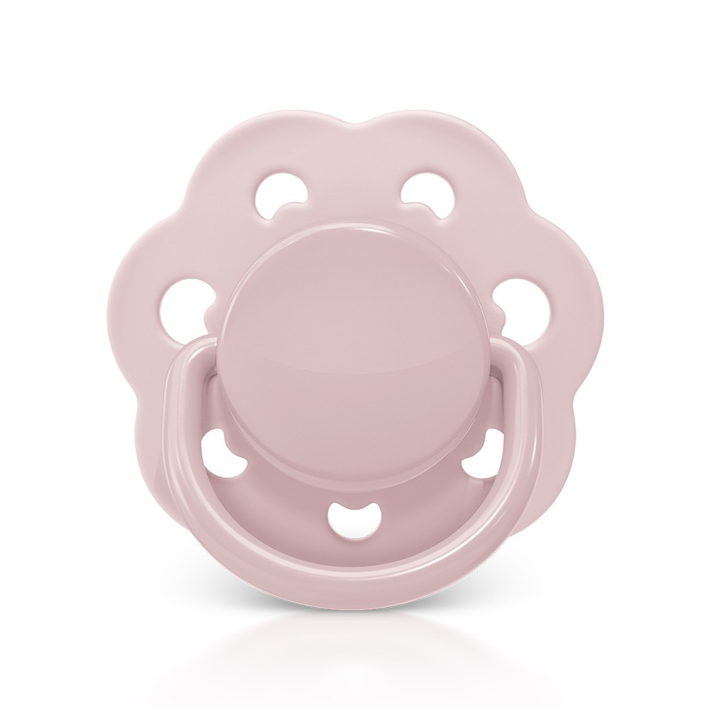 Detalhes do Kit 2 Chupetas Candy Bico Redondo em Silicone 6m+ Rosa Lillo