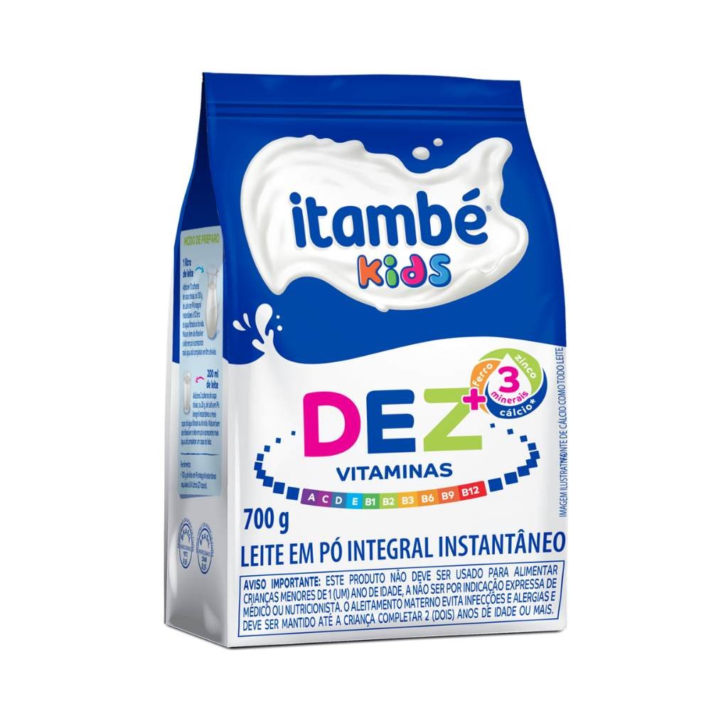 Leite em Pó Itambé Kids Dez Vitaminas Instantâneo - Food & Beverages