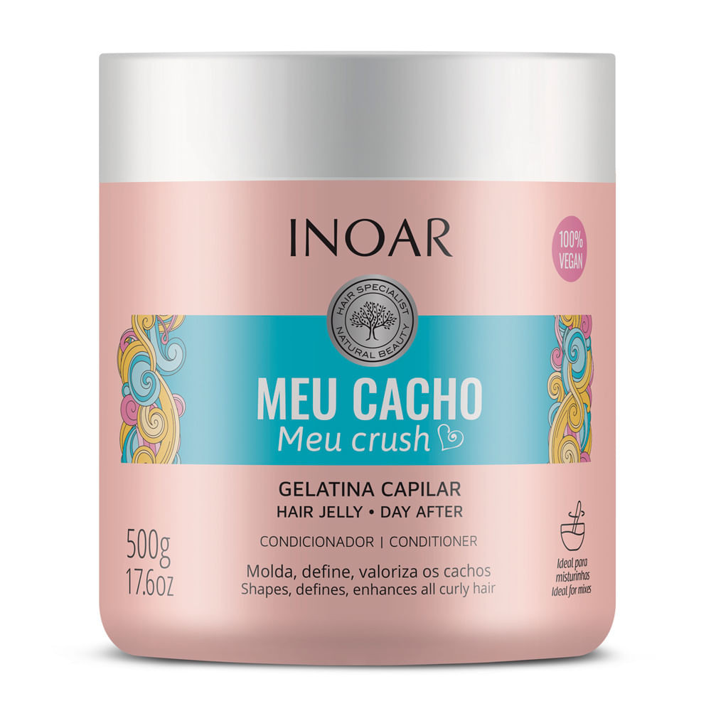 Gelatina Inoar Meu Cacho Meu Crush 500g - Beauty