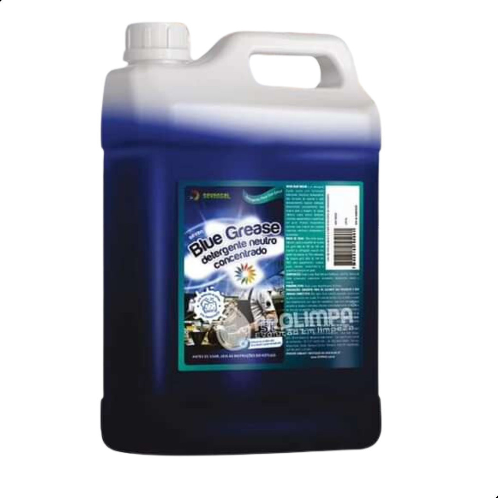 Detergente Concentrado Blue Grease 5l Sevengel