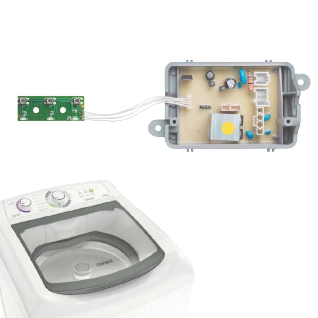 Placa Potência + Interface Lavadora Para Consul Csw11