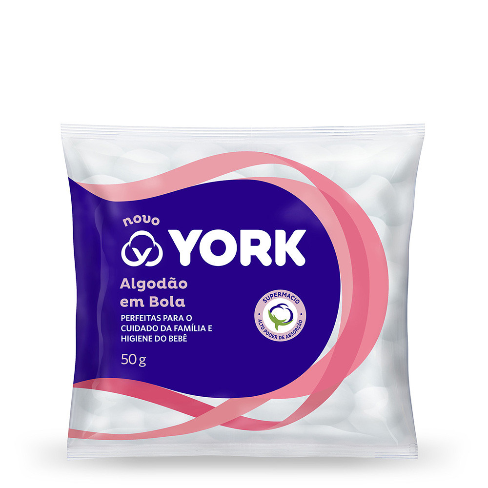 Algodão em Bolas York 50g em Oferta na Shopee