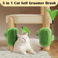 Arranhador De Canto Cacto Para Gatos Conjunto Com 2 Peças(PENA E CATNIP)