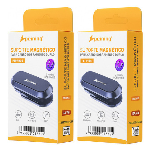 Suporte Para Magnetico Carro Dobramento Duplo Peining
