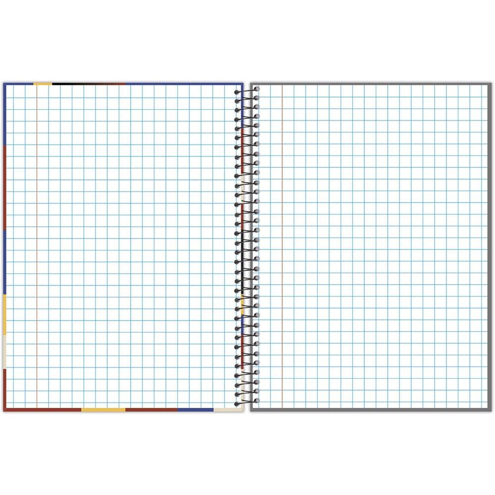 Detalhes do Caderno Univ 1 Matéria 80fls Quadriculado 1x1cm Lrj Foroni