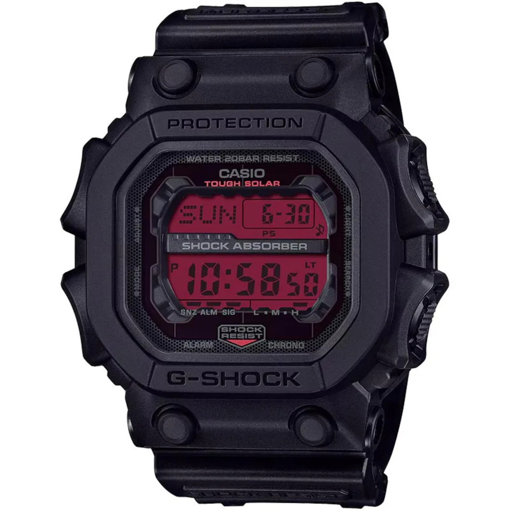 Relógio Casio G-Shock GX-56BBR-1DR The King Black and Bold Red Solar em Oferta na Shopee