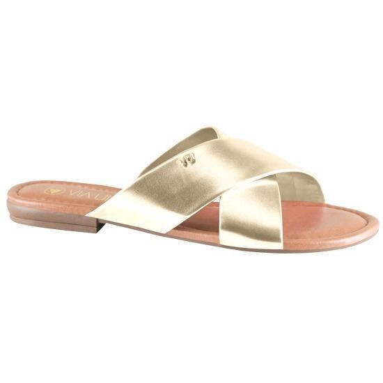 Sandalia Feminina Via Uno Tiras em X Palmilha Macia 226944