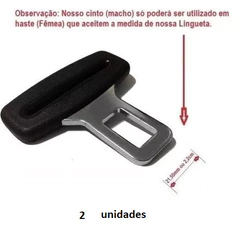 2 Linguetas Fivelas Simples Do Cinto De Segurança Universal.