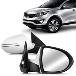 Retrovisor Externo Sportage 2011 2012 2013 2014 2015 2016 Com Pisca Retrátil