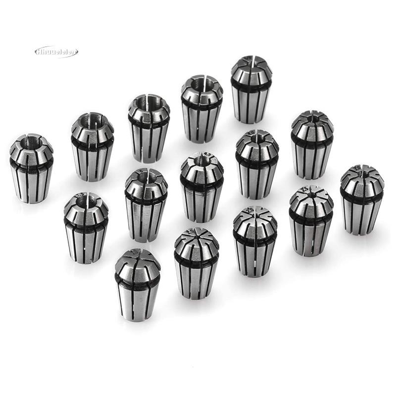 15 Pçs ER11 Conjunto De Pinça De Mola De Precisão Para CNC Gravura Fresagem Torno Mandril Ferramenta 1.0mm-7.0mm & 1/4 P