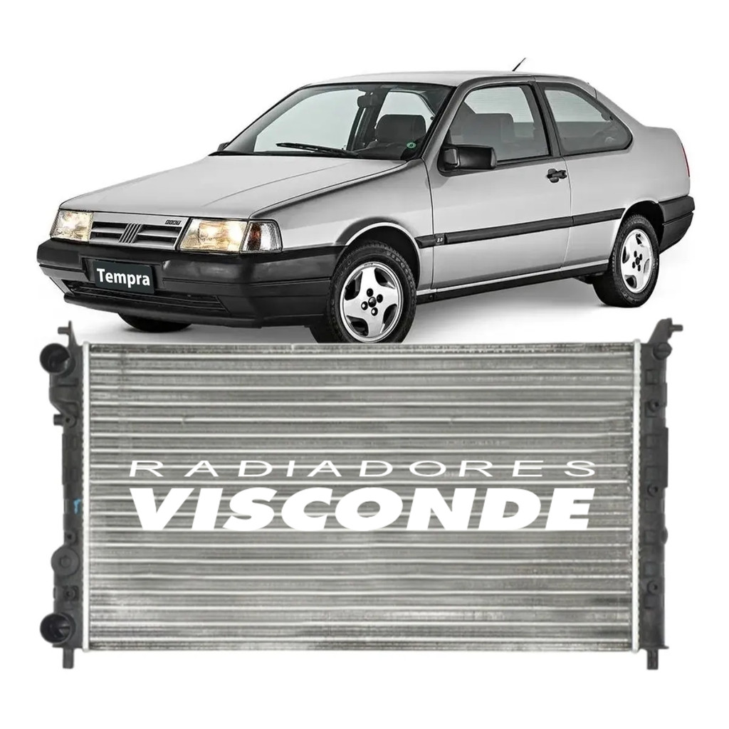 Radiador Visconde Fiat Tempra 2.0 1992 a 1999